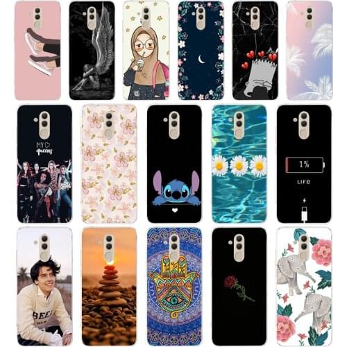 J soft case For Huawei Mate 20 Lite Case 6.3 inch Transparent Silicone Phone For Huawei Mate 20 Lite Cover Coque Capa