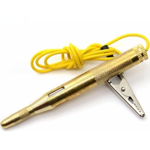 New DC 6V 12V 24V Probe Light System Test Probe Lamp Auto Car Light Circuit Tester Lamp Voltage Test Pen Detector Copper