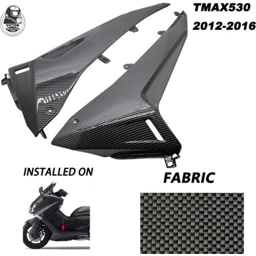 High Quality Motorcycle Side Lower Panel Fairing Cover Black Carbon Fiber Body Kit For Yamaha T-max 530 2012-2016 2012