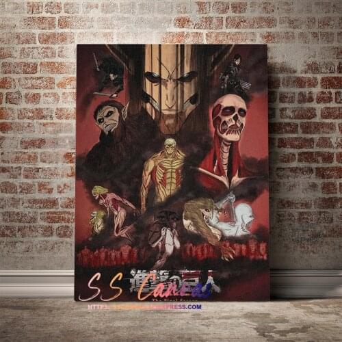 Attack on Titan Final Season Anime Canvas Painting Home Decor Wall Art Pictures Shingeki no Kyojin Decoration Prints Poster