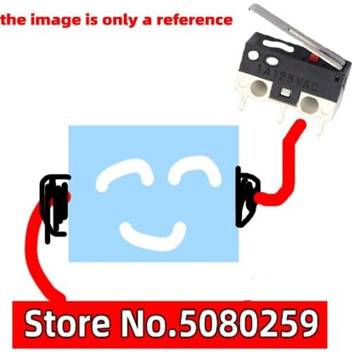 10PCS mouse switch three-legged handle wheel button left and right curved foot slightly moving switch 1A 125VAC