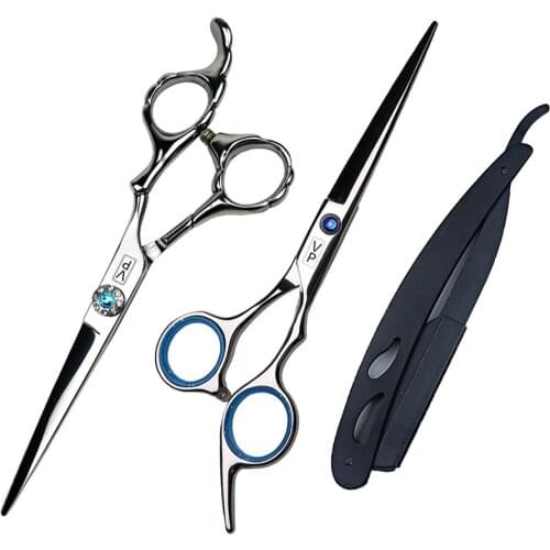6" JP 440C Beauty Tools Professional Barber Scissors Cutting Shears Hair Scissors Barber Shop Thinning Scissors Barbershop Set
