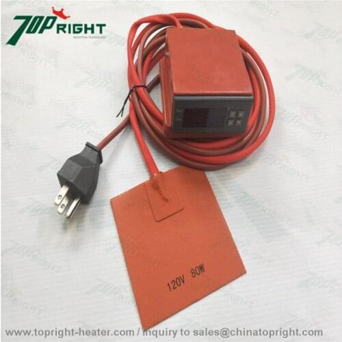 Size 10x10cm silicone heat pad heating for syrings with 2m cord