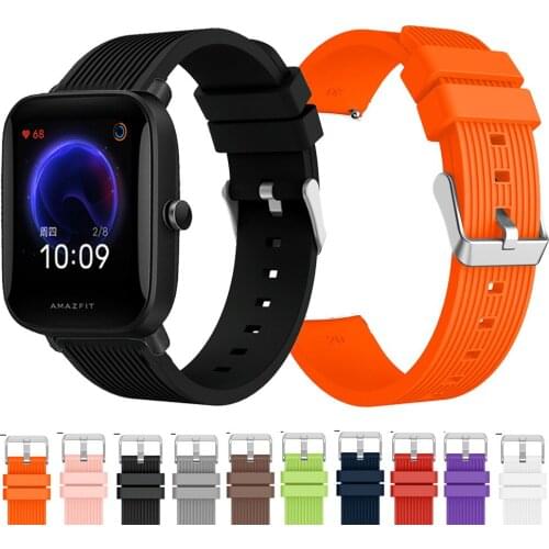 For Huami Amazfit Bip U Pro Strap Sport Silicone Watchband 20mm Bracelet For Amazfit Bip S Lite/Bip U/GTS 2 Mini Wristband