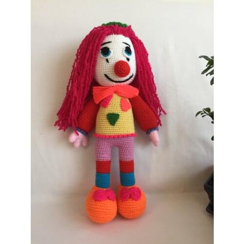 SERESSTORE Amigurumi Clown Nice Gift Birthday Special Gift Kids and Adults Handmade Organic