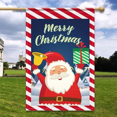 Merry Christmas Garden Flag, Vertical Double Sided Outdoor Yard Flag for Holiday Home Decor