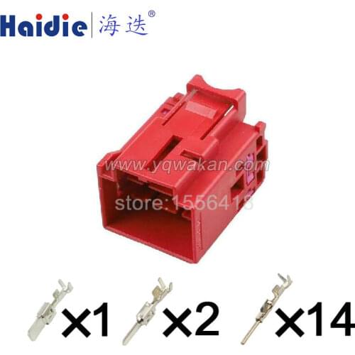 1set 17pin auto car cable harness connector 4F0 972 575 B 17hole plug unsealed connector 4F0972575B