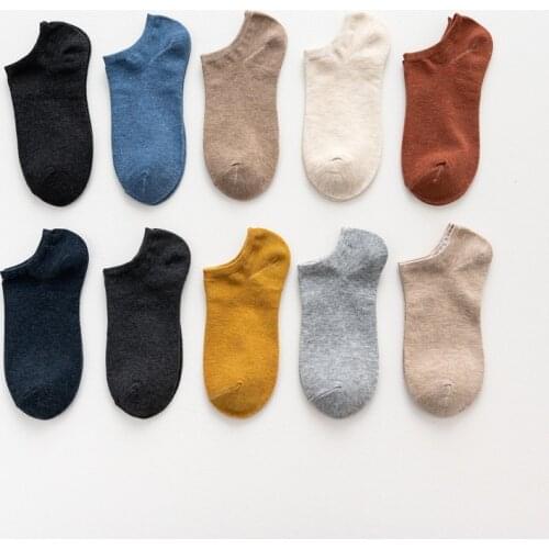 10 pieces = 5 pairs new Japanese style Low shallow mouth women slipper socks female cotton socks summer invisible socks