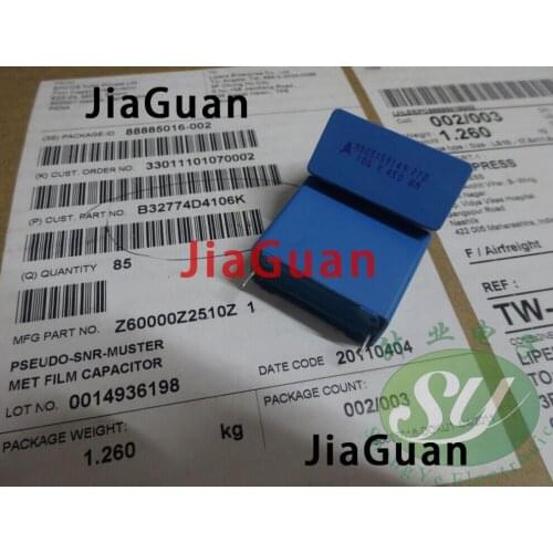 2PCS NEW EPCOS B32774D4106K 10UF 450V PCM28 106/450V p28mm B32774 10uf/450v 10UK450 106 10U 450VDC