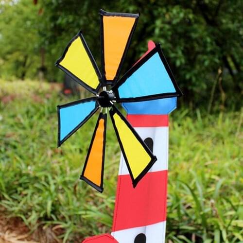 3D House Windmill Wind Spinner Whirligig Pinwheel Yard Garden Decor Outdoor Classical Kids Toys C5AF