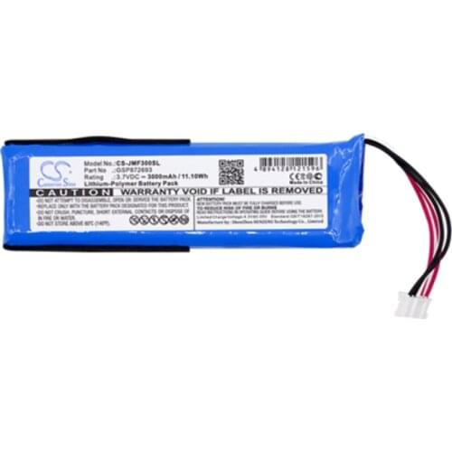 Cameron Sino 3000mAh Battery GSP872693 for JBL Flip 3,JBL Flip 3 GARY,JBLFLIP3GRAY