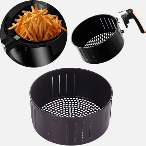 2.6L 3.5L Non-stick Air Fryer Basket Baking Drain Oil Pan Frying Accessories M68E