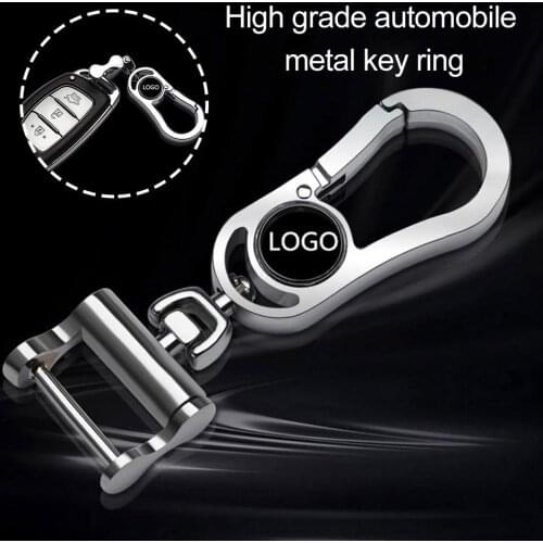 Zinc Alloy Car Vehicle Logo Keychain Key Ring Holder Decor for Audi VW Cadillac Car Logo Keychain Key Ring Holder Keychain Ring