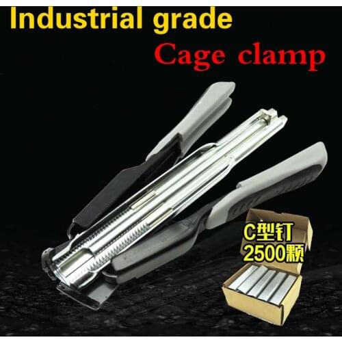 C-Type Clasp SR8 Animal wire Cages Tie cage clamp Cage installation pliers Clip Pliers repairing Chicken Rabbit Birds Quail Cage