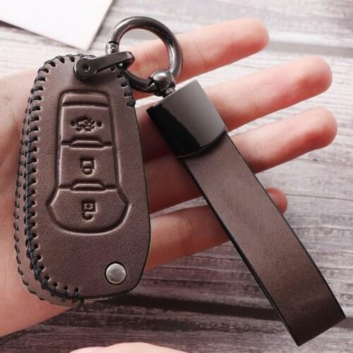 Genuine leather key case for car Ford wingbo key sleeve leather Fox Touareg Touareg Ranger car key case