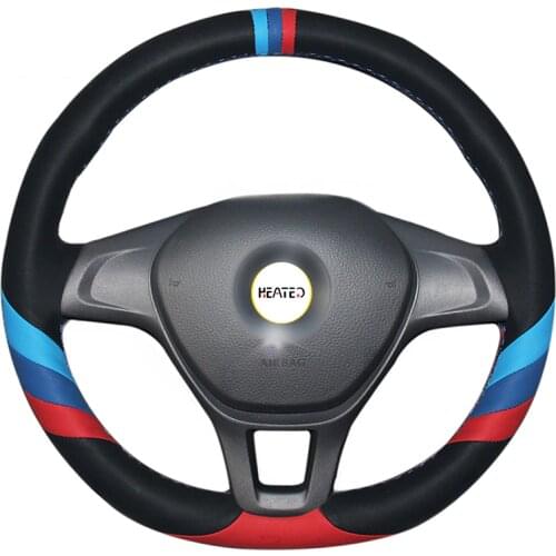 Braiding cover for steering wheel cover for Volkswagen VW Golf 7 GTI Golf R MK7 VW Polo GTI Scirocco 2015 2016 2017