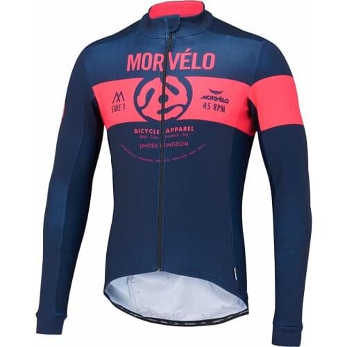 17 Colors Morvelo Cycling Jersey For Men Breathable Long Sleeve Shirt Road Bike Team Wear Ropa Ciclismo Quick Dry Autumn