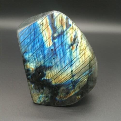 920g Natural Labradorite Crystal Rough Polished From Madagascar