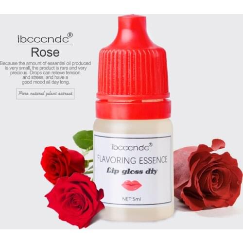 5ml Natural Rose Flavor Essence for Handmade Cosmetic Lip Gloss Lipgloss DIY Food Grade Fragrance Flavoring Essential