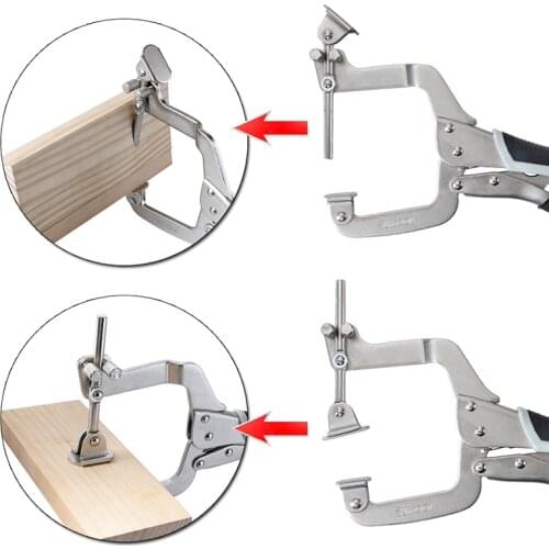 Newest 12-inch Woodworking Clamp Adjustable Right Angle 2 in 1 Clamps Welding Carpentry Tool Pocket Hole Face Clamp Dropshipping