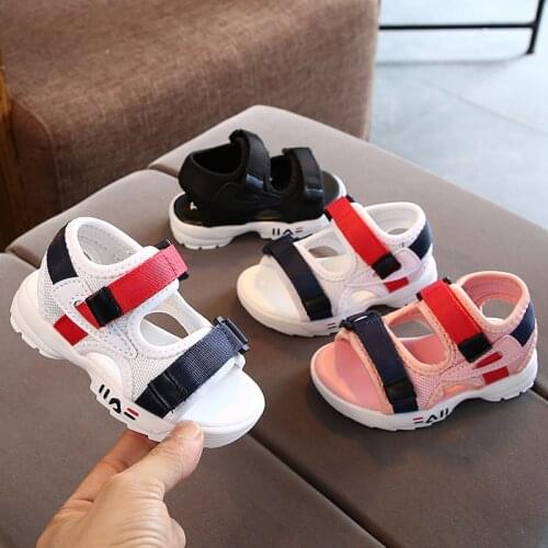 2021 Summer New Childrens Sports Sandals Toddler 0-6 Years Old Childrens Shoes Beach Shoes Soft Sole Non-slip Girls Shoes
