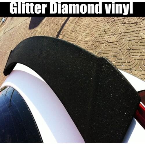 Car Styling Glitter Diamond Vinyl Films Wrap Matte Black Sanding Car Sticker Auto Decoration Motorcycle Decal Wrapping