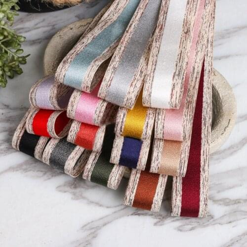 5 yards Wood Grain Wide Edge Polyester Ribbon for DIY Craft Hair Bow Gift Packaging Clothing Accessories