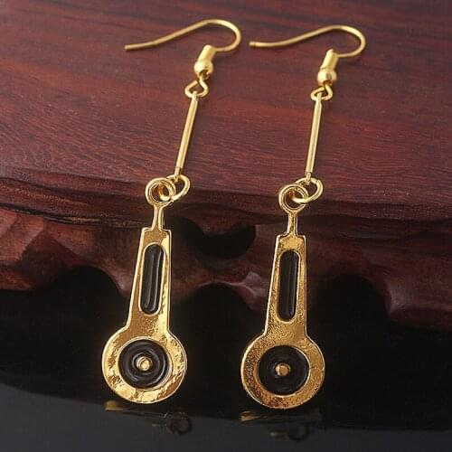 A pair Anime JoJo Bizarre Adventure Earrings Bruno Bucciarati Zipper Cosplay Earrings For Women Men Cherry Stud Ear Jewelry Gift