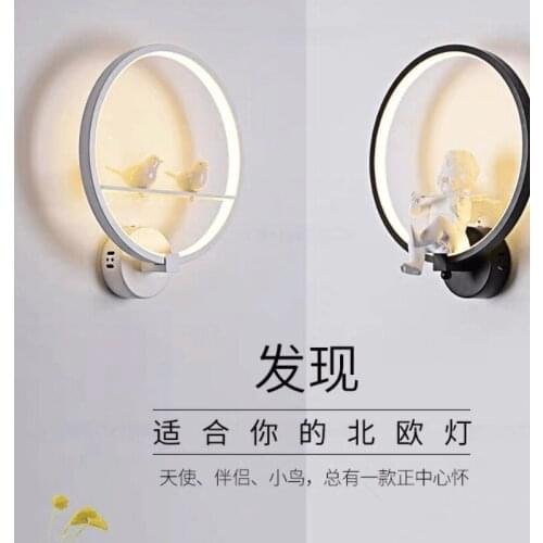 Lamparas de techo colgante moderna glass wall sconces mirror light crystal living room bedside cabecero de cama home deco