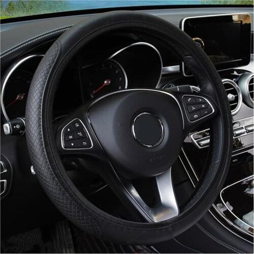 Universal Leather Anti-Slip Car Steering Wheel Cover For Acura MDX TSX TL RDX RSX INTEGRA RL Car Styling
