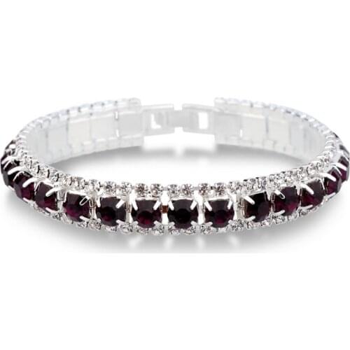 Vintage Female Rhinestone Bangles& Bracelet 925 Sterling Silver Cubic Zircon Wedding Engagement Jewelry