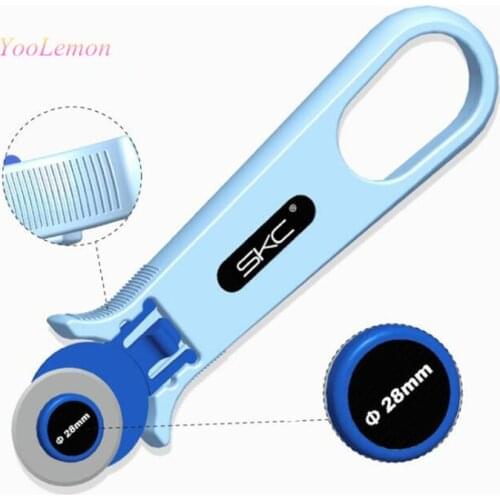 Rotary cutter with a 28 mm blade , Fabric Cutting Tool Leather Paper Vinyl strips Rotary Cutter