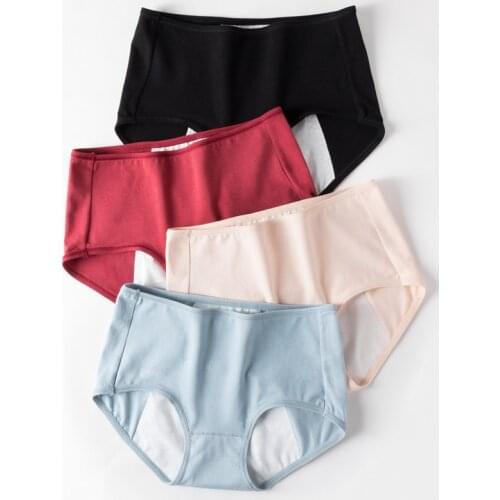 M-XL Women Menstrual Panties Cotton Breathable Underwear Leak Proof Physiological Pants Female Seamless Briefs Lingerie