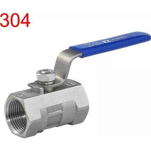 1pc Full Port Ball Valve BSP 1/4" 3/8" 1/2" 3/4" 1" 1-1/4" 1-1/2" Female Threaded 304 Stainless Steel Ball Valve