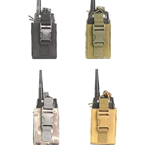 1PCs Package Pouch Walkie Hunting Talkie Holder Bag Tactical Sports Pendant Military Molle Nylon Radio Magazine Mag Pouch Pocket