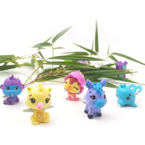 HUYU 15pcs Pet Shop Toys Small Mini Animals Old Figures Model Collection Micro Landscape Decoration