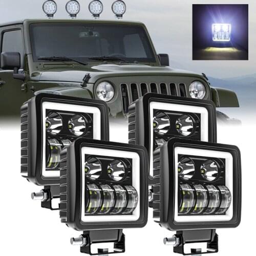 2PCS 12V Wrok Light led bar LED lightbar 18SMD for Truck Tractor SUV 4x4 Car Led Headlights Lighting Spot work bar