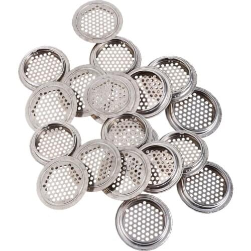 20Pcs Stainless Steel Air Vent Louver Mesh Cabinet Cupboard Hole Air Vent Cover Louver for Kitchen,Cupboards-53mm