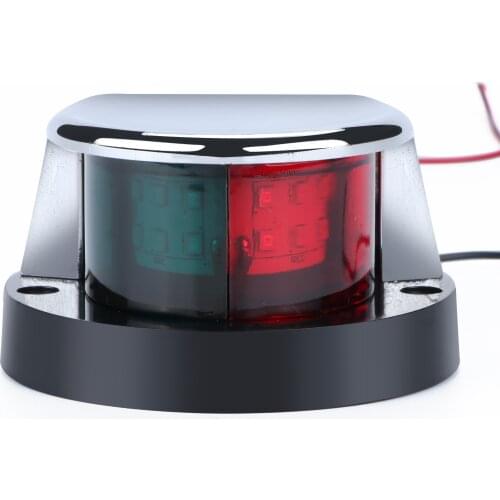 Boat Accessories 12V LED Bow Navigation Light Red Green Sailing Signal Light for Marine For Boat Yacht Warning Light
