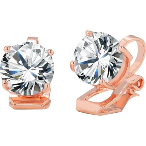 Bettyue Classic Fashion Zirconia Earring For Women Symplicity Style Ear Clip Multicolor Choice Wedding Party Shiny Jewelry