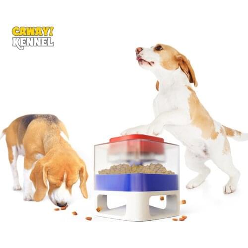 Cawayi Kennel Pet Feeder Supplies Slow Feeder Dog Bowl Fun Interactive Feeder Cat Dogs Feeder Puzzle Training Device Feeder