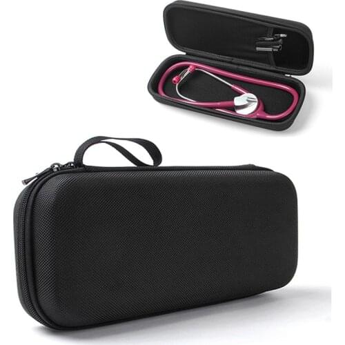 Stethoscope Case Medical Phonendoscope Portable EVA Storage Bag Big Mesh Pockets For Accessories Waterproof Anti-Shock Hard Case