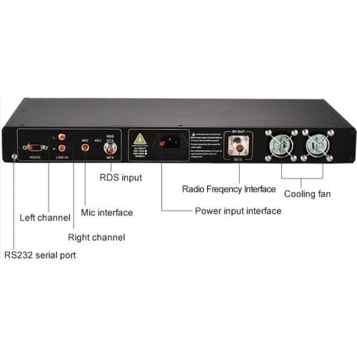 CZE-T501 50w High Quality fm transmitter 54-68MHz Adjustable wireless fm transmitter Mono Stereo