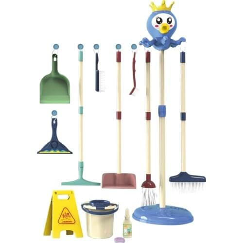 Childrens Educational Simulation Play House Toy Boy and Girl Training Cleaning Tool Set Top Stuff Things for Cleaning for Kids