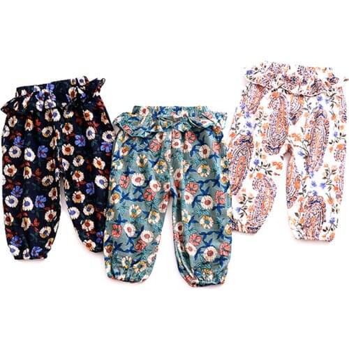 Floral pig Pants For Girls