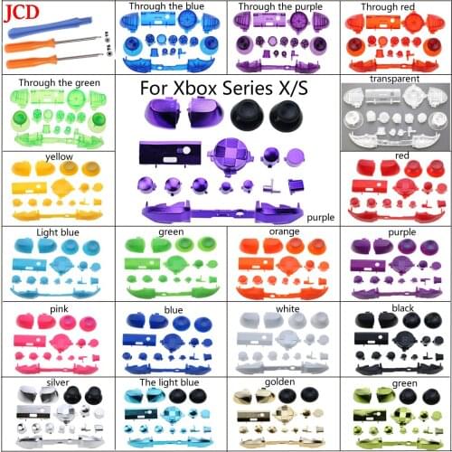 JCD 1 Set Bumpers Triggers Replacement D-Pad LB RB LT RT Buttons Kit For Xbox Series X/S Controller & Tool