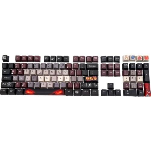 108key PBT Ahegao Keycaps Dye Sublimation Hot Swappable OEM Profile For Cherry Mx Gateron Kailh Switch Mechanical Keyboard