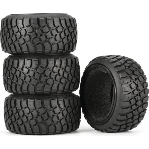 Short Course Car 4Pcs 110mm Rubber Rocks Tyres / Wheel Tires for 1:10 RC Slash Remo 10SC