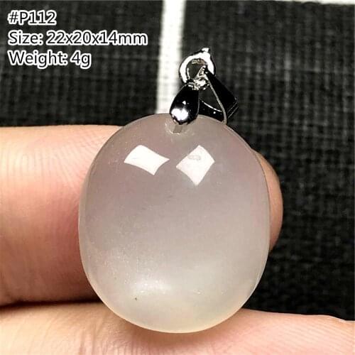 Necklace Pendant Natural White Light Moonstone Jewelry For Woman Lady Man Lucky Love Water Drop Beads Crystal Silver Stone AAAAA