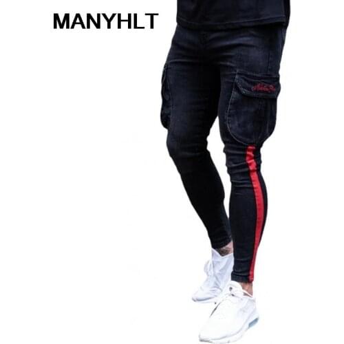 2021 European And American New Style Mens Self-cultivation Ripped Feet Pants Paint Webbing Jeans Fashion Casual Pants Y2K